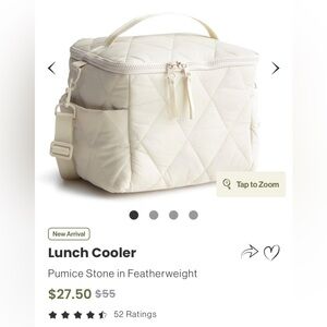 Vera Bradley Lunch Cooler Crossbody in Pumice Stone